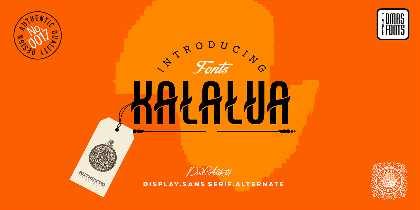 Schriftart Kalalua